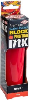 Färg för linoleumsnitt Essdee Premium Block Printing Ink Färg för linoleumsnitt Brilliant Red 100 ml - 1