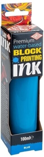 Paint For Linocut Essdee Premium Block Printing Ink Paint For Linocut Brilliant Blue 100 ml