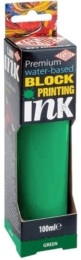 Peintures pour la linogravure Essdee Premium Block Printing Ink Peintures pour la linogravure Brilliant Green 100 ml