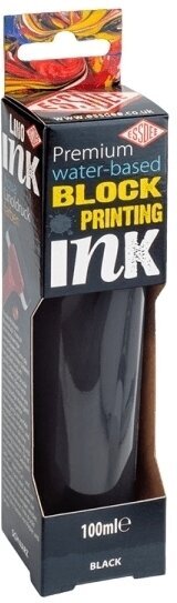 Verf voor linosnede Essdee Premium Block Printing Ink Verf voor linosnede Black 100 ml