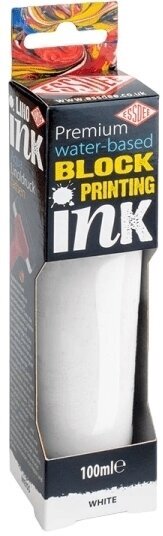 Festék linómetszethez Essdee Premium Block Printing Ink Festék linómetszethez White 100 ml
