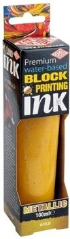 Paint For Linocut Essdee Premium Block Printing Ink Paint For Linocut Metallic Gold 100 ml - 1