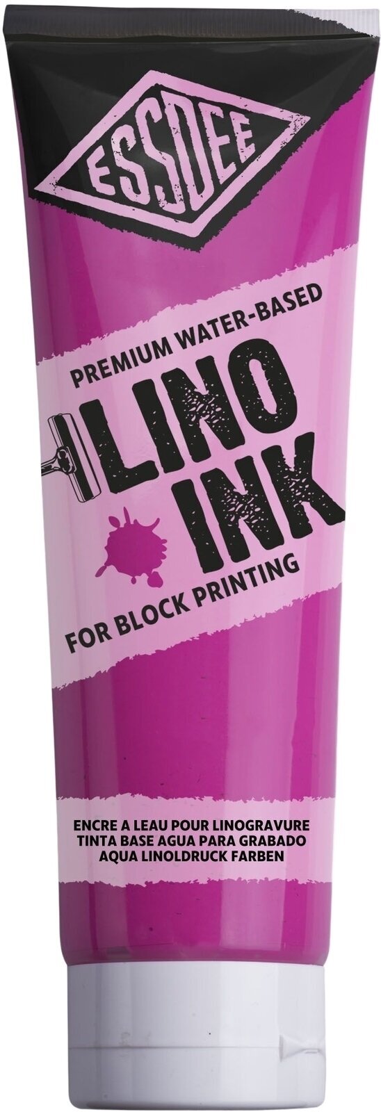 Barva za linotisk Essdee Block Printing Ink Barva za linotisk Fluorescent Pink 300 ml