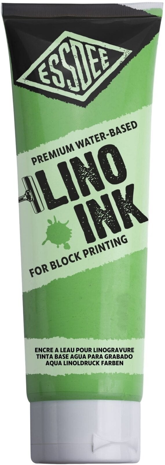 Farba na linoryt Essdee Block Printing Ink Farba na linoryt Fluorescent Green 300 ml