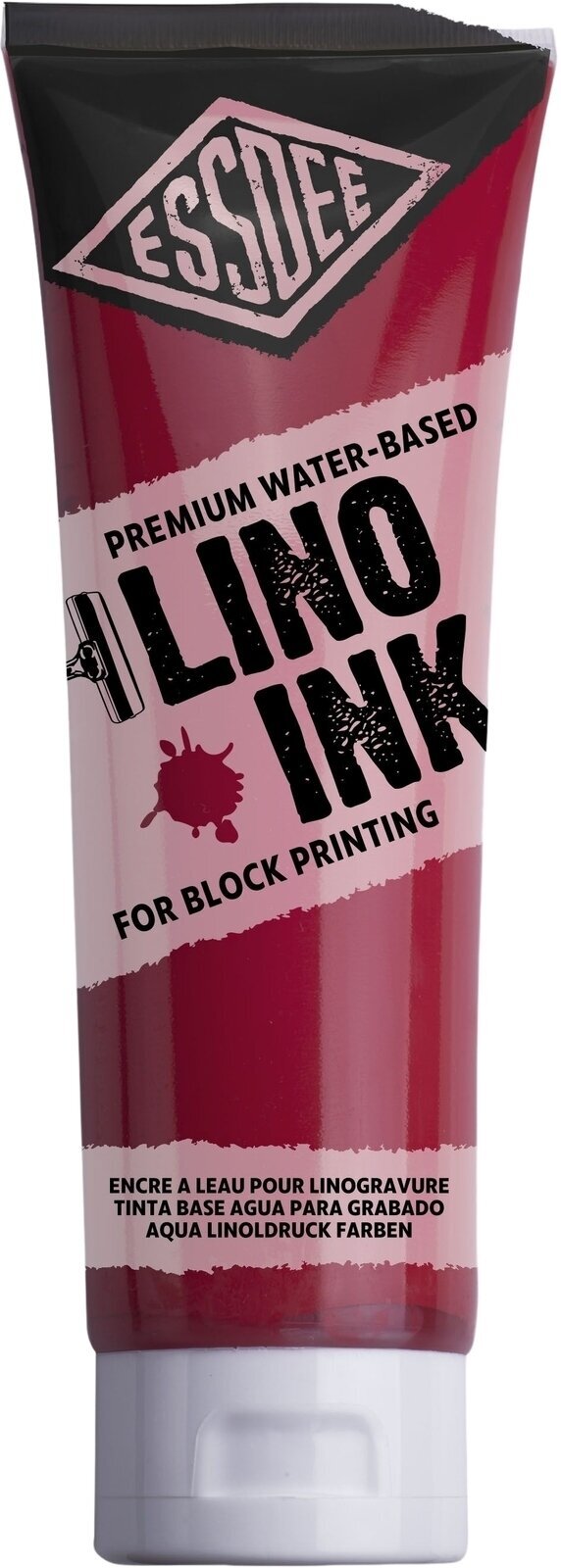 Färg för linoleumsnitt Essdee Block Printing Ink Färg för linoleumsnitt Brilliant Red (Scarlet) 300 ml