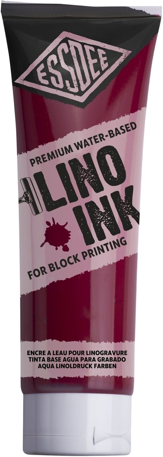 Vernice per linoleografia Essdee Block Printing Ink Vernice per linoleografia Crimson 300 ml