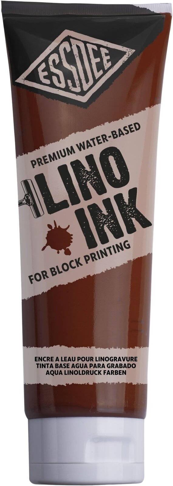Färg för linoleumsnitt Essdee Block Printing Ink Färg för linoleumsnitt Burnt Sienna 300 ml