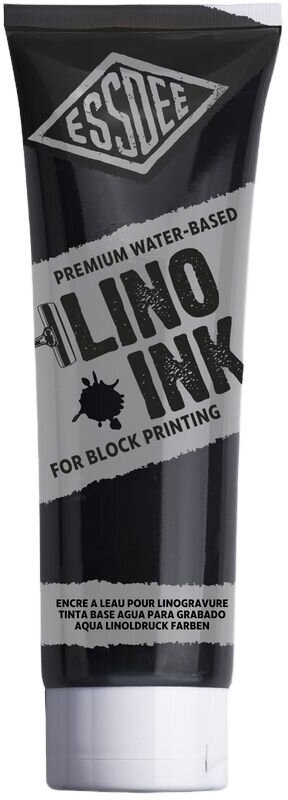 Paint For Linocut Essdee Block Printing Ink Paint For Linocut Black 300 ml