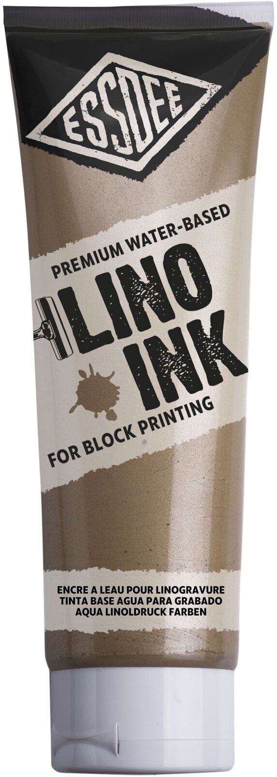Färg för linoleumsnitt Essdee Block Printing Ink Färg för linoleumsnitt Metallic Gold 300 ml