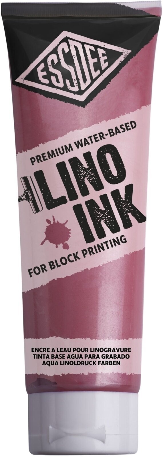 Paint For Linocut Essdee Block Printing Ink Paint For Linocut Pearlescent Pink 300 ml