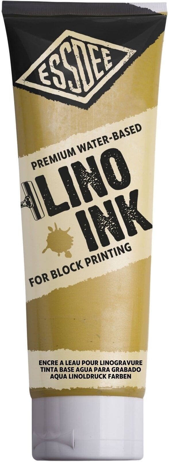 Paint For Linocut Essdee Block Printing Ink Paint For Linocut Pearlescent Yellow 300 ml