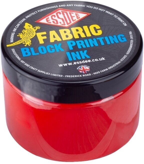 Farbe für Linolschnitt Essdee Fabric Printing Ink Farbe für Linolschnitt Red 150 ml