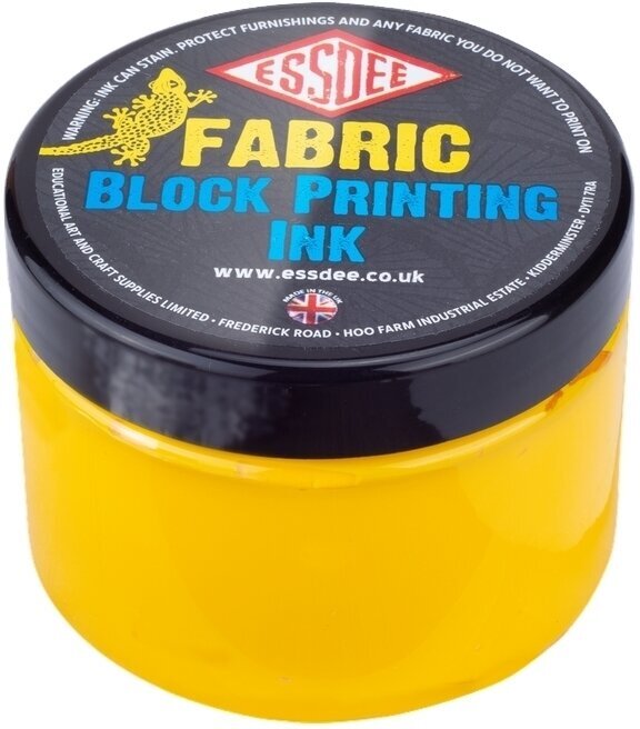 Χρώμα για λινογραφία Essdee Fabric Printing Ink Χρώμα για λινογραφία Yellow 150 ml