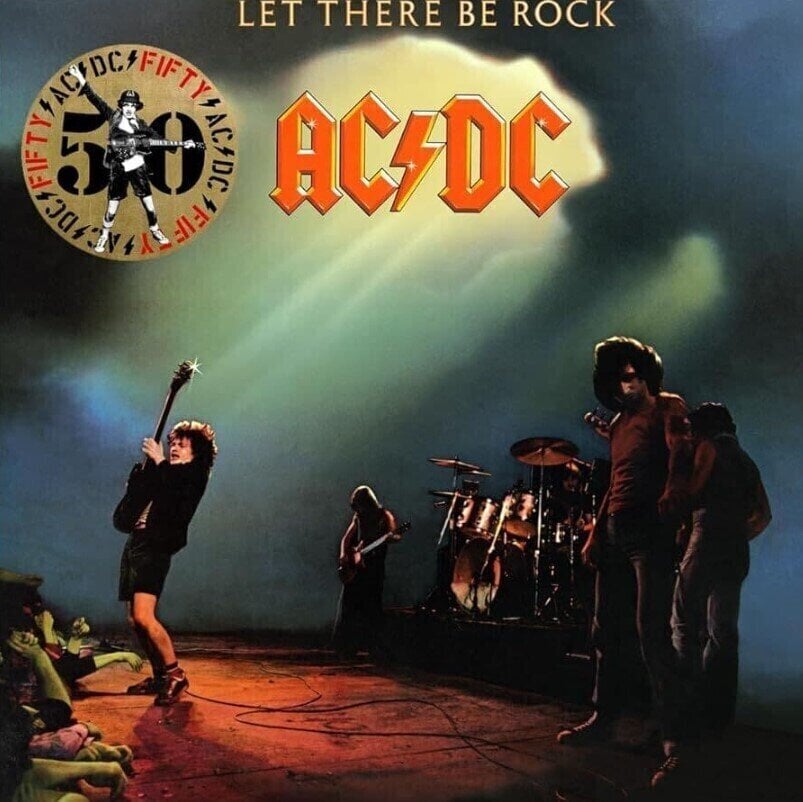 Vinylskiva AC/DC - Let There Be Rock (Gold Coloured) (Anniversary Edition) (LP)