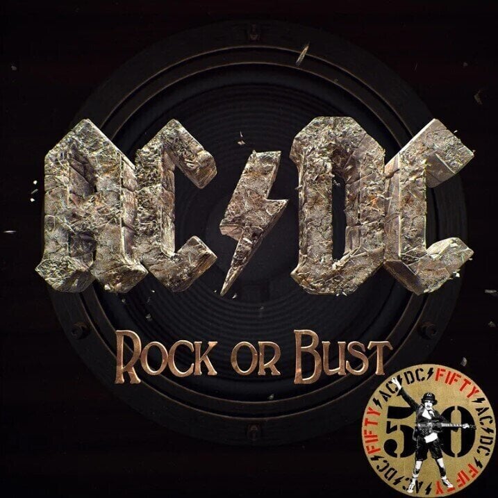 Vinyl Record AC/DC - Rock Or Bust (Gold Coloured) (Anniversary Edition) (Gatefold Sleeve) (LP)