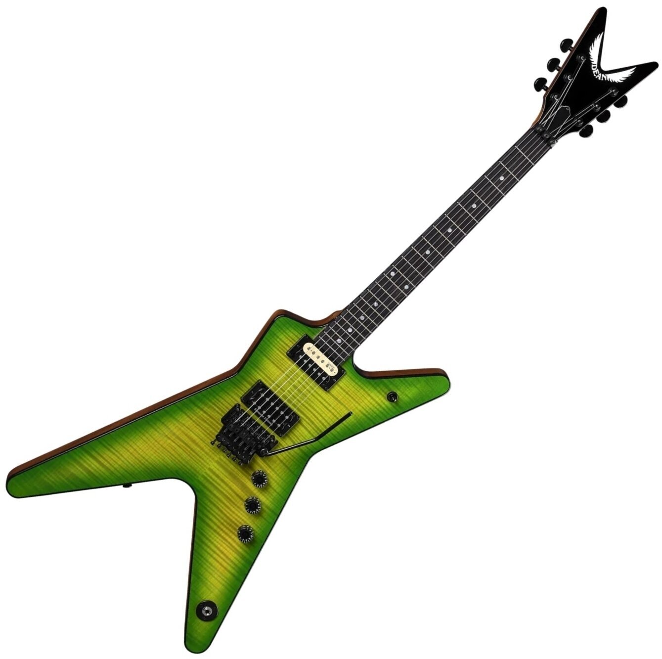 Electric guitar Dean Guitars USA ML Floyd Flame Top Slime Electric guitar