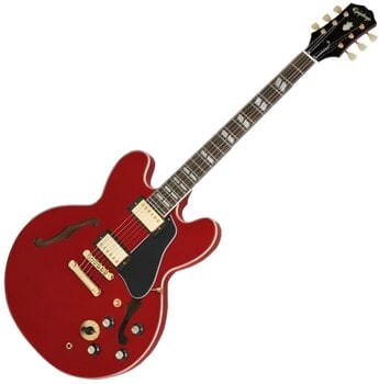 Halvakustisk gitarr Epiphone ES-345 Cherry - 1