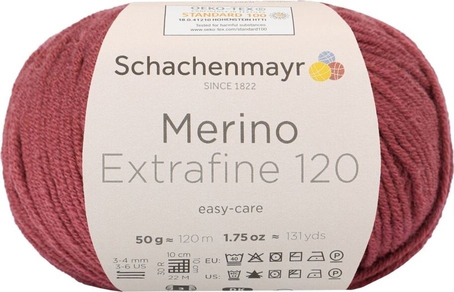 Fios para tricotar Schachenmayr Merino Extrafine 120 00128 Fios para tricotar