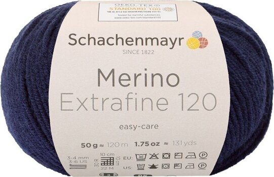 Strikkegarn Schachenmayr Merino Extrafine 120 00150 Strikkegarn - 1
