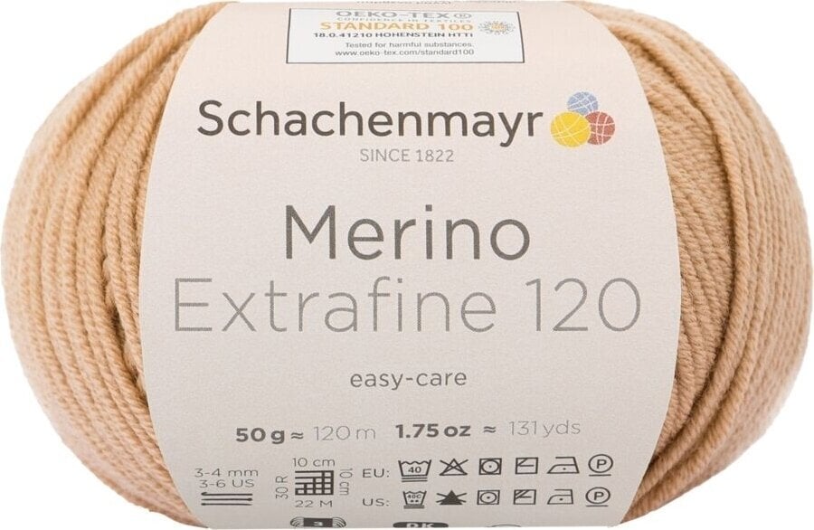 Knitting Yarn Schachenmayr Merino Extrafine 120 00105 Knitting Yarn