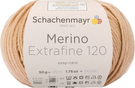 Przędza dziewiarska Schachenmayr Merino Extrafine 120 00105 Przędza dziewiarska - 1