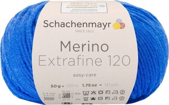 Przędza dziewiarska Schachenmayr Merino Extrafine 120 00151 Przędza dziewiarska - 1