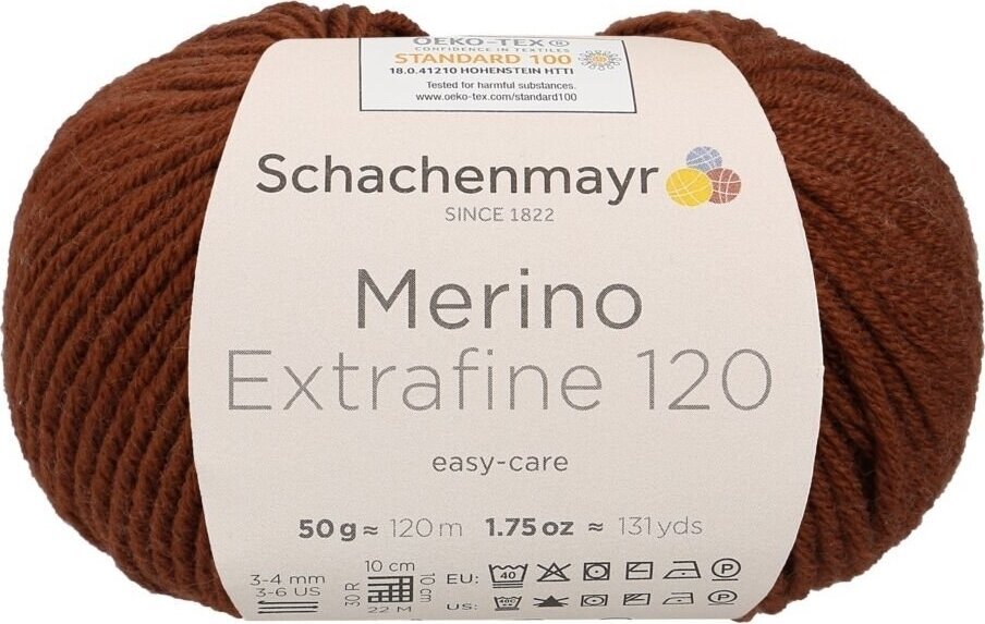 Fios para tricotar Schachenmayr Merino Extrafine 120 00107 Fios para tricotar