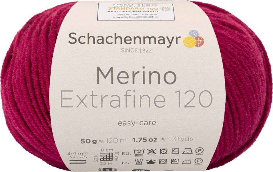 Fil à tricoter Schachenmayr Merino Extrafine 120 00132 Fil à tricoter