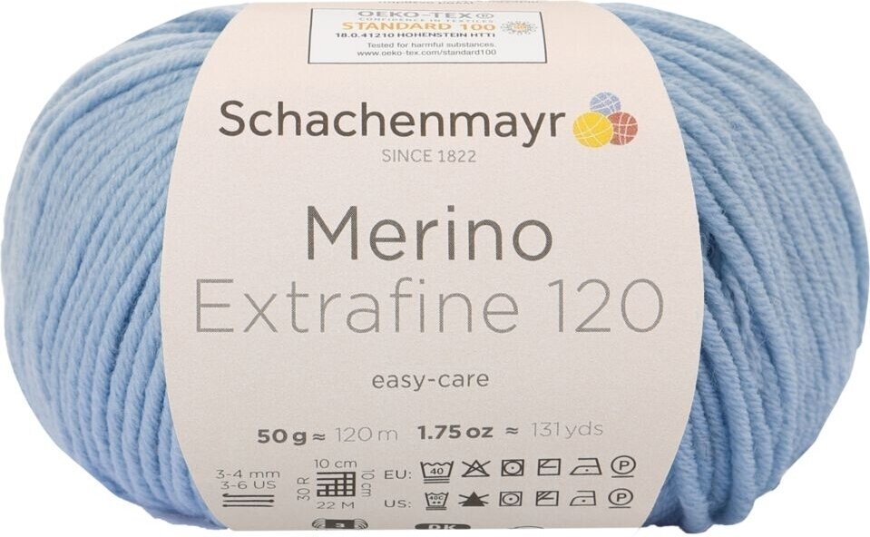 Fil à tricoter Schachenmayr Merino Extrafine 120 00152 Fil à tricoter