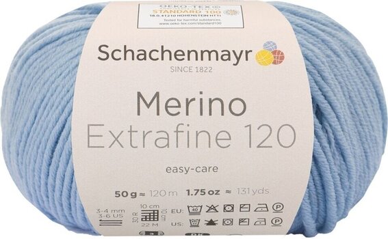 Fil à tricoter Schachenmayr Merino Extrafine 120 00152 Fil à tricoter - 1