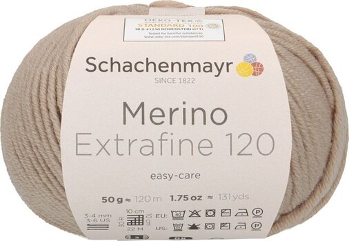 Fios para tricotar Schachenmayr Merino Extrafine 120 00108 Fios para tricotar - 1