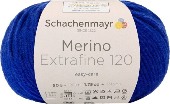 Fil à tricoter Schachenmayr Merino Extrafine 120 00153 Fil à tricoter - 1