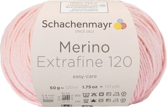 Fil à tricoter Schachenmayr Merino Extrafine 120 00135 Fil à tricoter - 1