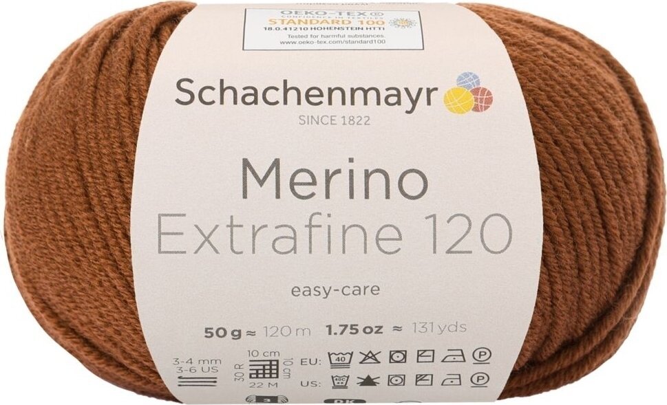 Fios para tricotar Schachenmayr Merino Extrafine 120 00111 Fios para tricotar