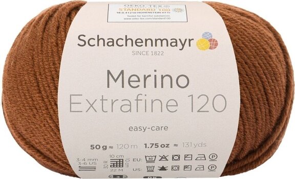 Fios para tricotar Schachenmayr Merino Extrafine 120 00111 Fios para tricotar - 1