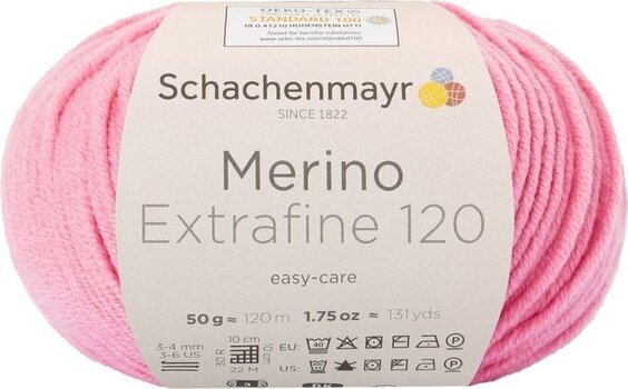 Przędza dziewiarska Schachenmayr Merino Extrafine 120 00136 Przędza dziewiarska - 1