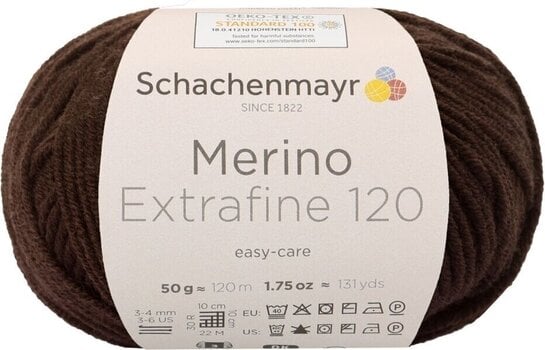 Kötőfonal Schachenmayr Merino Extrafine 120 00112 Kötőfonal - 1
