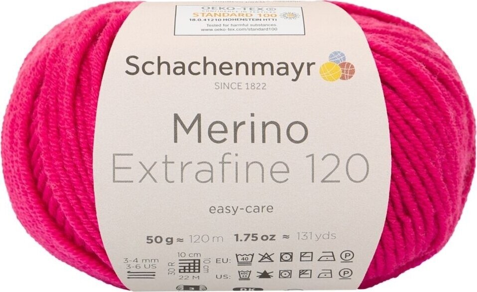 Przędza dziewiarska Schachenmayr Merino Extrafine 120 00138 Przędza dziewiarska