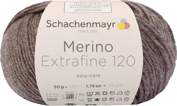 Przędza dziewiarska Schachenmayr Merino Extrafine 120 00114 Przędza dziewiarska - 1