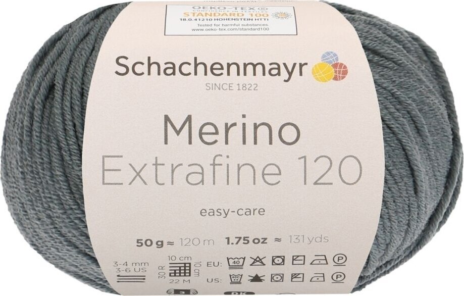 Fil à tricoter Schachenmayr Merino Extrafine 120 00162 Fil à tricoter