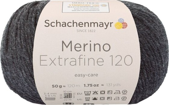 Przędza dziewiarska Schachenmayr Merino Extrafine 120 00198 Przędza dziewiarska - 1