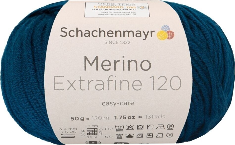 Fil à tricoter Schachenmayr Merino Extrafine 120 00164 Fil à tricoter
