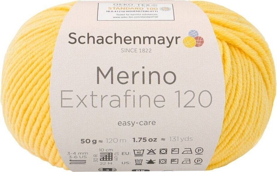 Knitting Yarn Schachenmayr Merino Extrafine 120 00120 Knitting Yarn