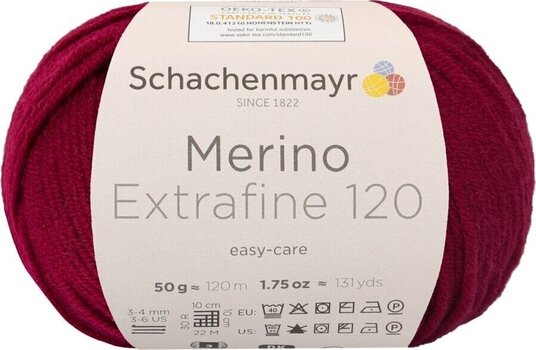 Fios para tricotar Schachenmayr Merino Extrafine 120 00142 Fios para tricotar - 1