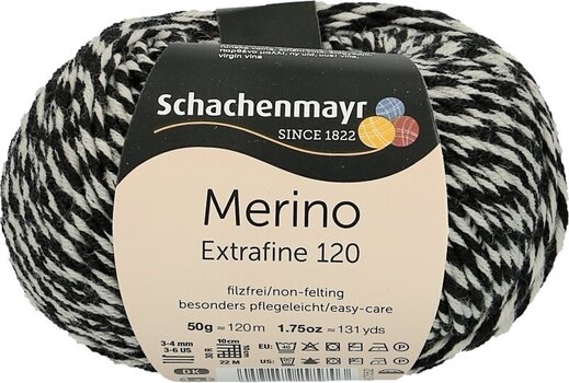 Przędza dziewiarska Schachenmayr Merino Extrafine 120 00200 Przędza dziewiarska - 1