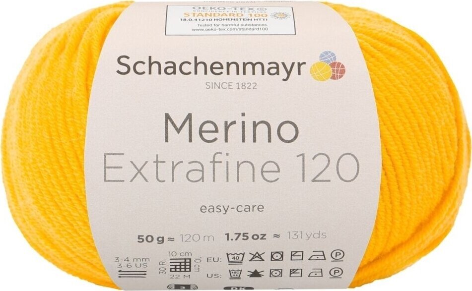Fil à tricoter Schachenmayr Merino Extrafine 120 00121 Fil à tricoter