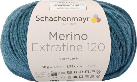 Strikkegarn Schachenmayr Merino Extrafine 120 00166 Strikkegarn - 1