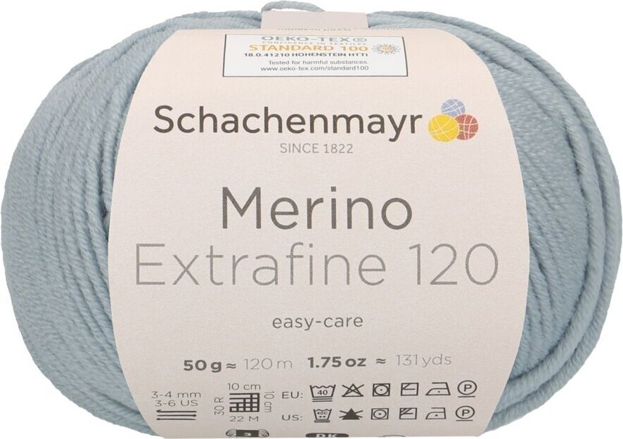 Fil à tricoter Schachenmayr Merino Extrafine 120 01152 Fil à tricoter