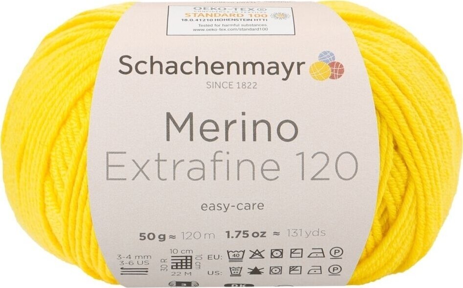 Hilo de tejer Schachenmayr Merino Extrafine 120 00122 Hilo de tejer