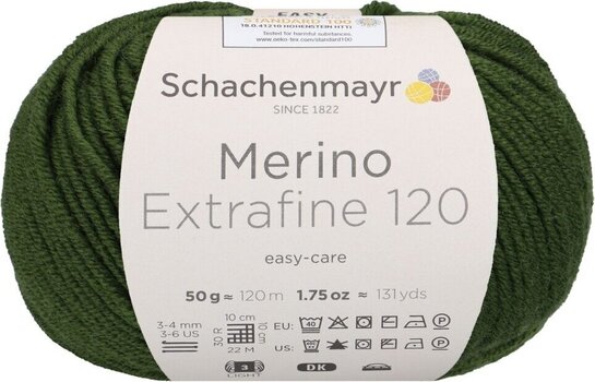 Fios para tricotar Schachenmayr Merino Extrafine 120 01170 Fios para tricotar - 1